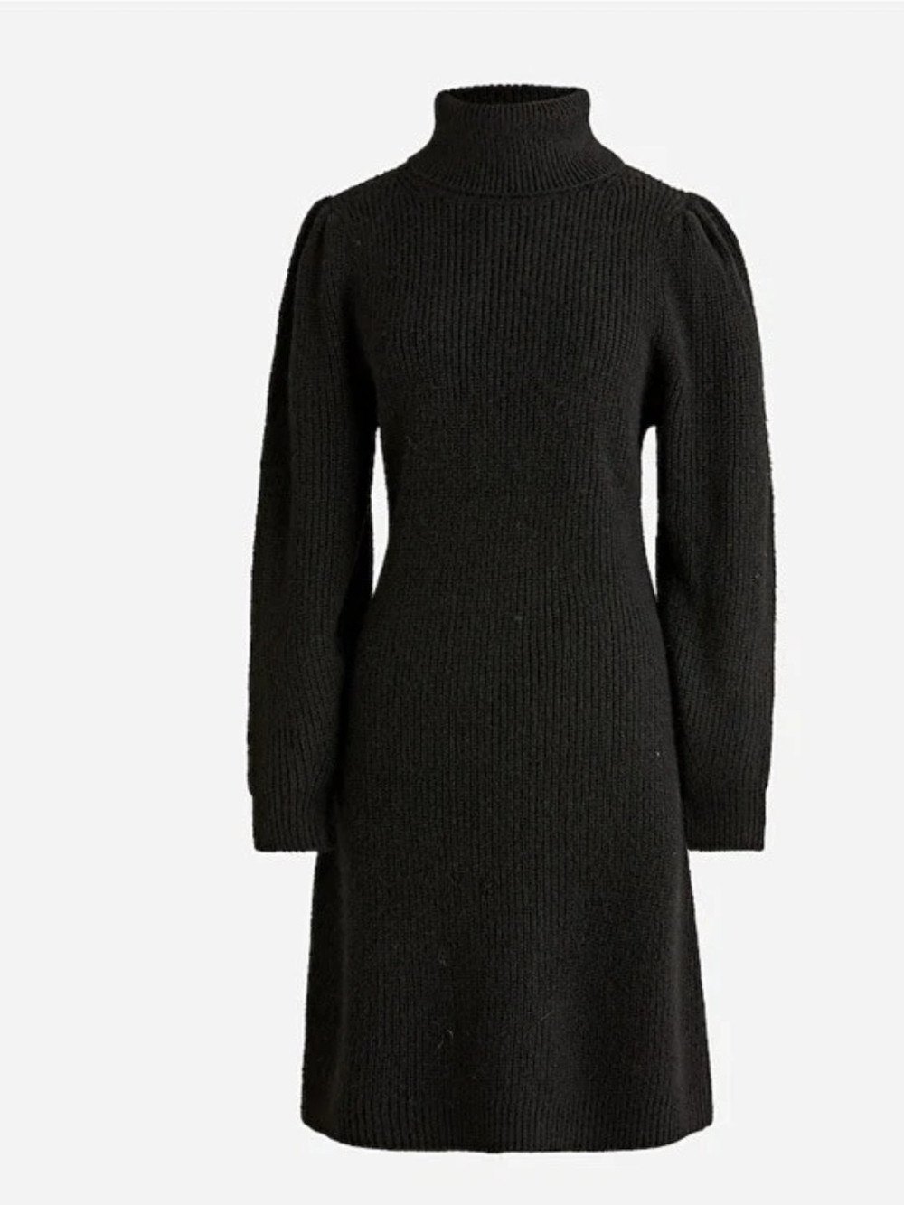 J.Crew Puff-sleeve turtleneck sweater-dress Wool Alpaca Blend